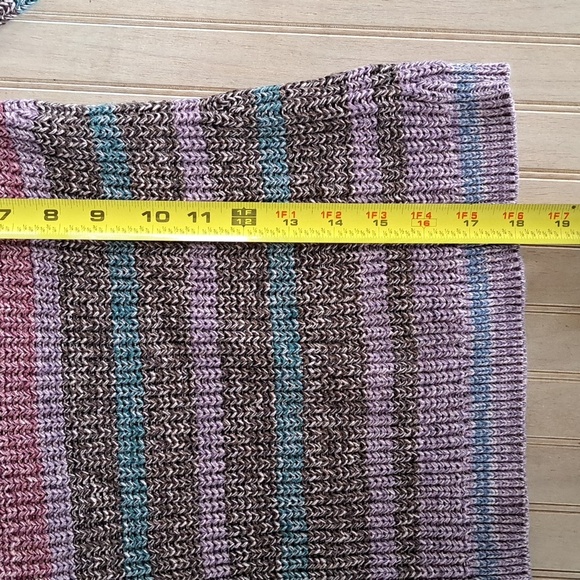 Baby GAP Multicolor Chunky Knit 100% Cotton Tweed Colorful Comfy Long Dress - Picture 7 of 9